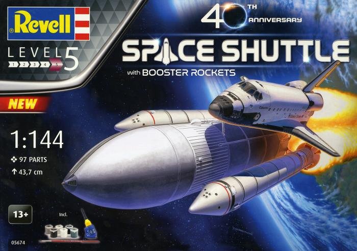 Revell 1/144 Space Shuttle with Booster Rockets